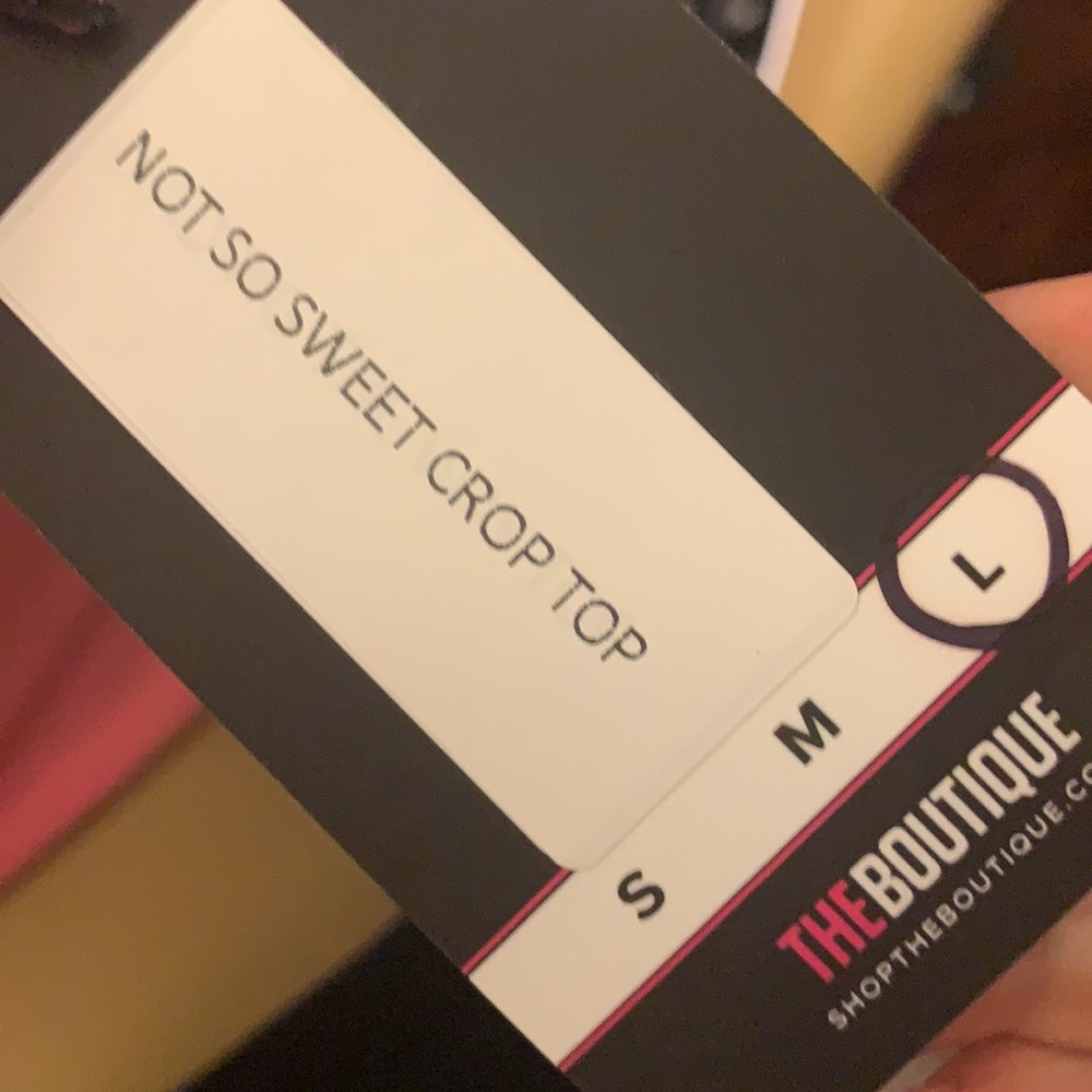 NWT 36 POINT 5 "NOT SO SWEET" CROP TOP BUSTIER - Picture 7 of 8